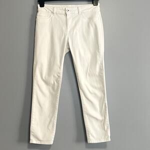 DL1961 Florence Instasculpt Cropped White Denim Skinny Jeans 29